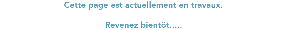 Cette page est actuellement en travaux. Revenez bientôt.....
